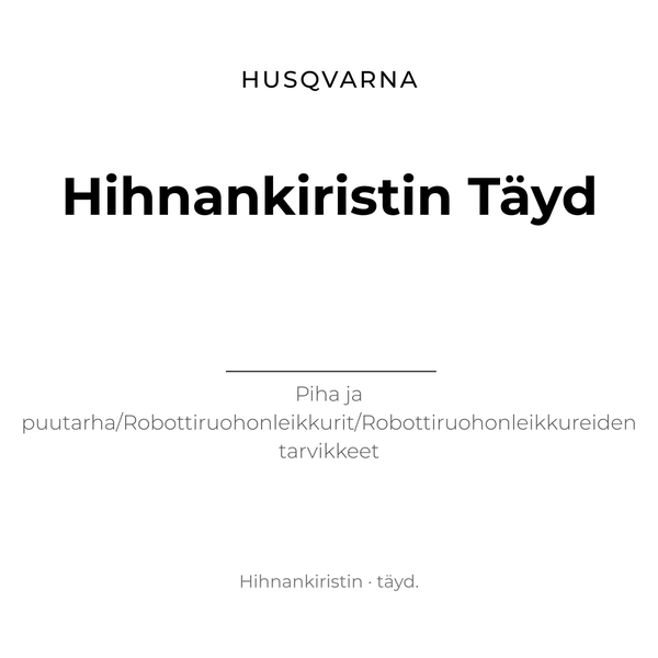 HIHNANKIRISTIN T&Auml;YD