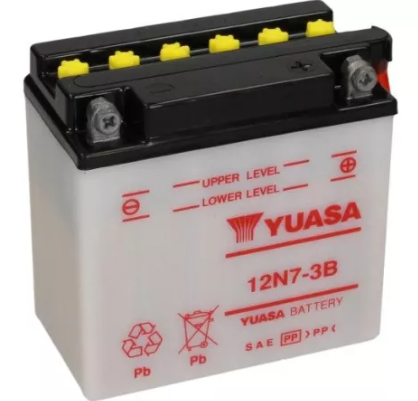 AKKU YUASA MP 7,4AH -+ 135X75X133 12N7-3B