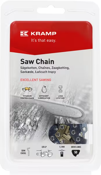 KRAMP TER&Auml;KETJU 3/8" 1,3 MM 50 VL SEMI CHISEL