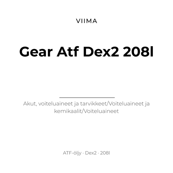 GEAR ATF DEX2 208L