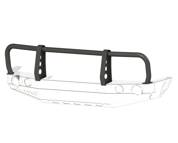 Bullbar etupuskuriin muovilaajennuksilla Mitsubishi Pajero II 1991&ndash;1999