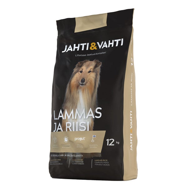 JAHTI&VAHTI LAMMAS JA RIISI 12 KG KOIRANRUOKA