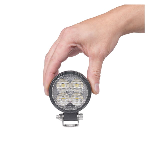 Ty&ouml;valo Purelux Terrain Black Mini Round - 7 cm / 12W / Leve&auml;, 1 kpl