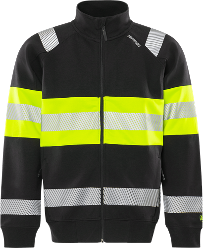 Fristads High vis collegetakki lk 1 7531 GKC Neonkeltainen/Musta