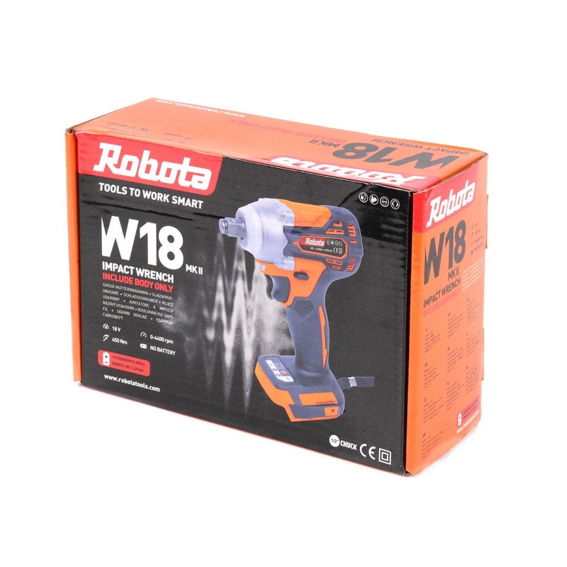 ROBOTA W18 AKKUMUTTERINV&Auml;&Auml;NNIN 1/2&rdquo; 18V , RUNKO