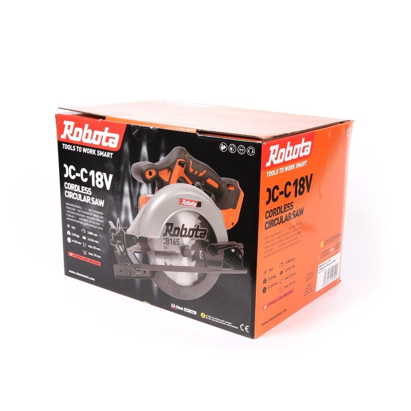 ROBOTA DC-C18V AKKUK&Auml;SISIRKKELI 165MM, RUNKO