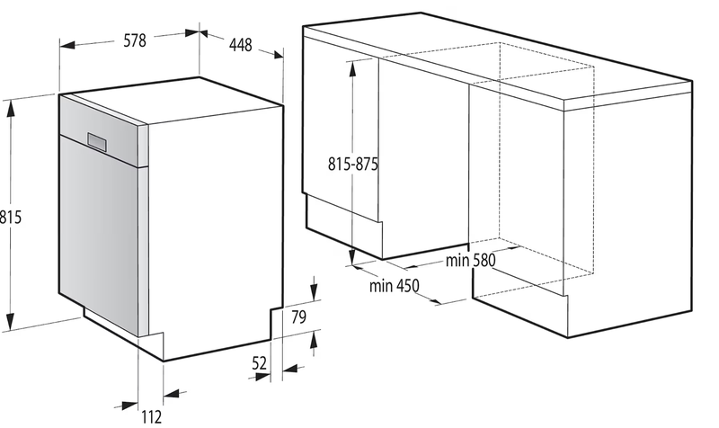 UPO ASTIANPESUKONE D42EW, TASON ALLE SIJOITETTAVA
