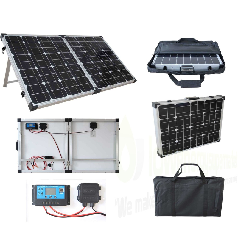 BRIGHTSOLAR 200W KANNETTAVA JA TAITETTAVA AURINKOPANEELI, SIS. S&Auml;&Auml;TIMEN