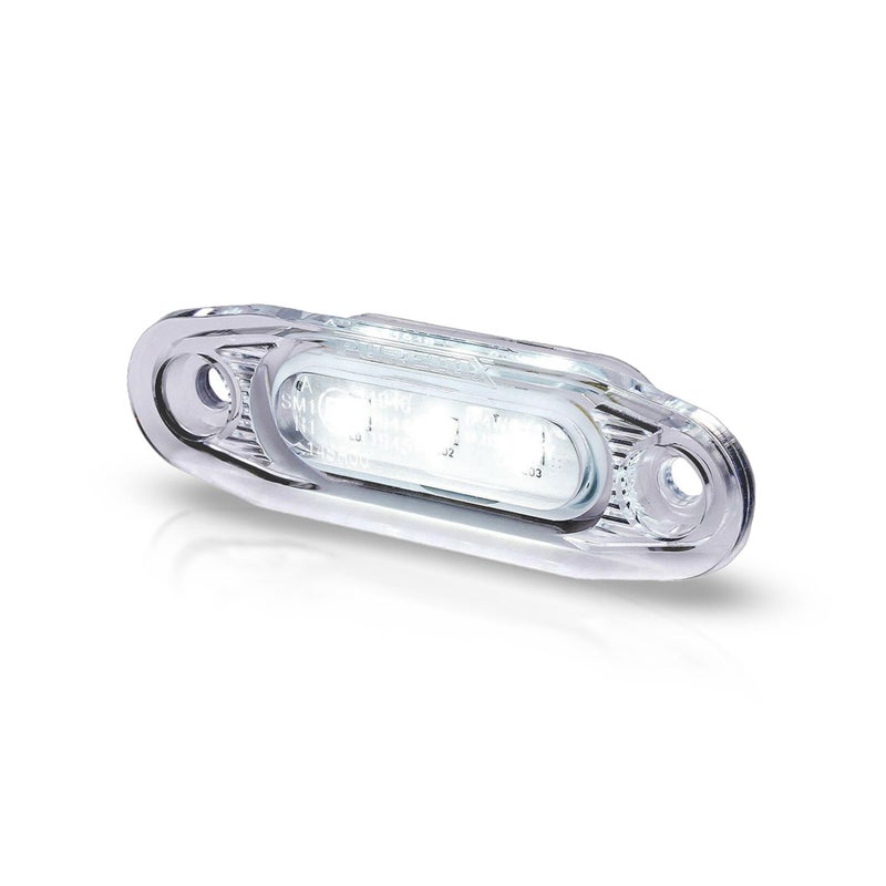 Huomiovalo / &Auml;&auml;rivalo Purelux Side Marker - 12/24V / 79 mm, Valkoinen